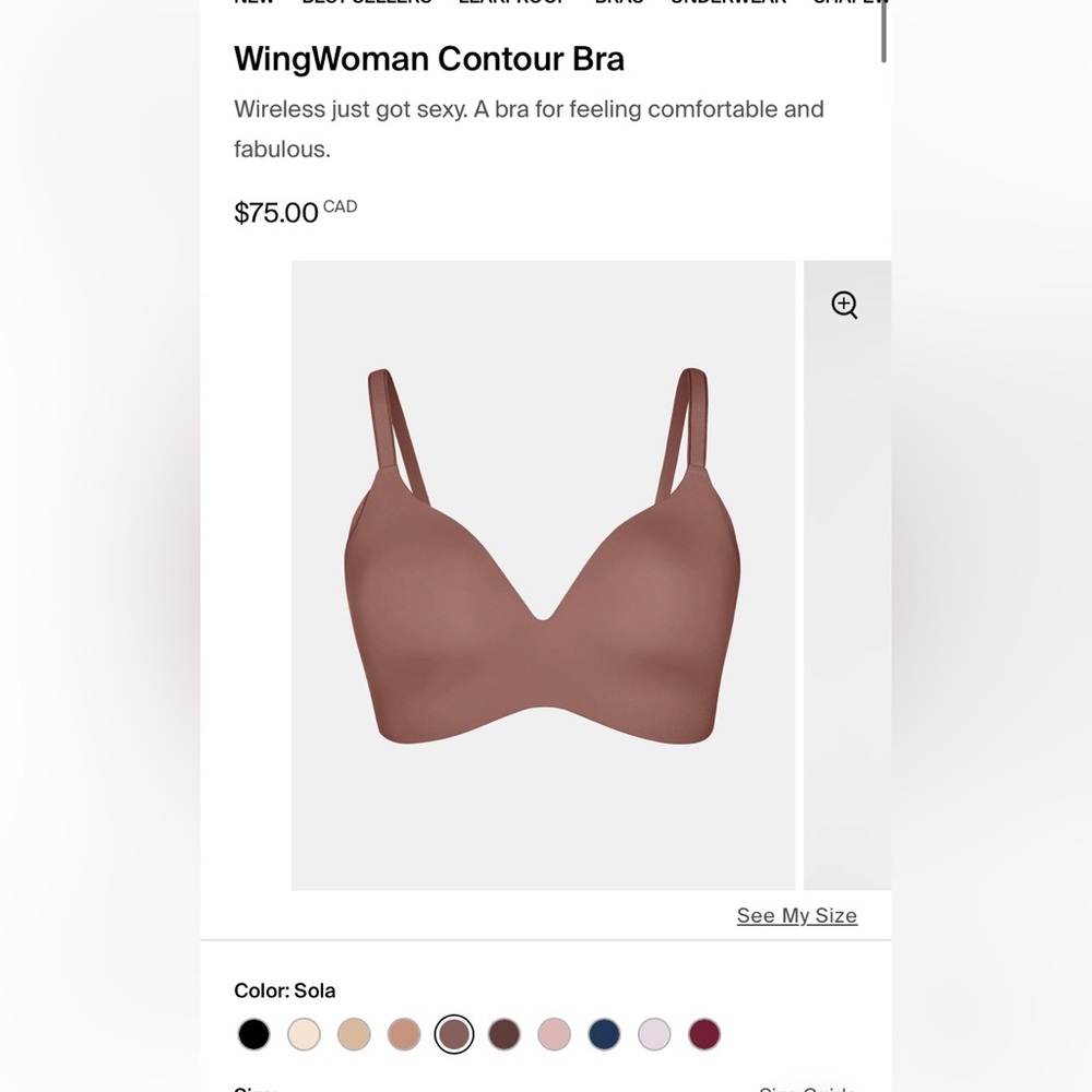 Knix WingWoman Contour Bra Size 0 - Picture 4 of 9